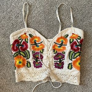 Festival colorful crop top